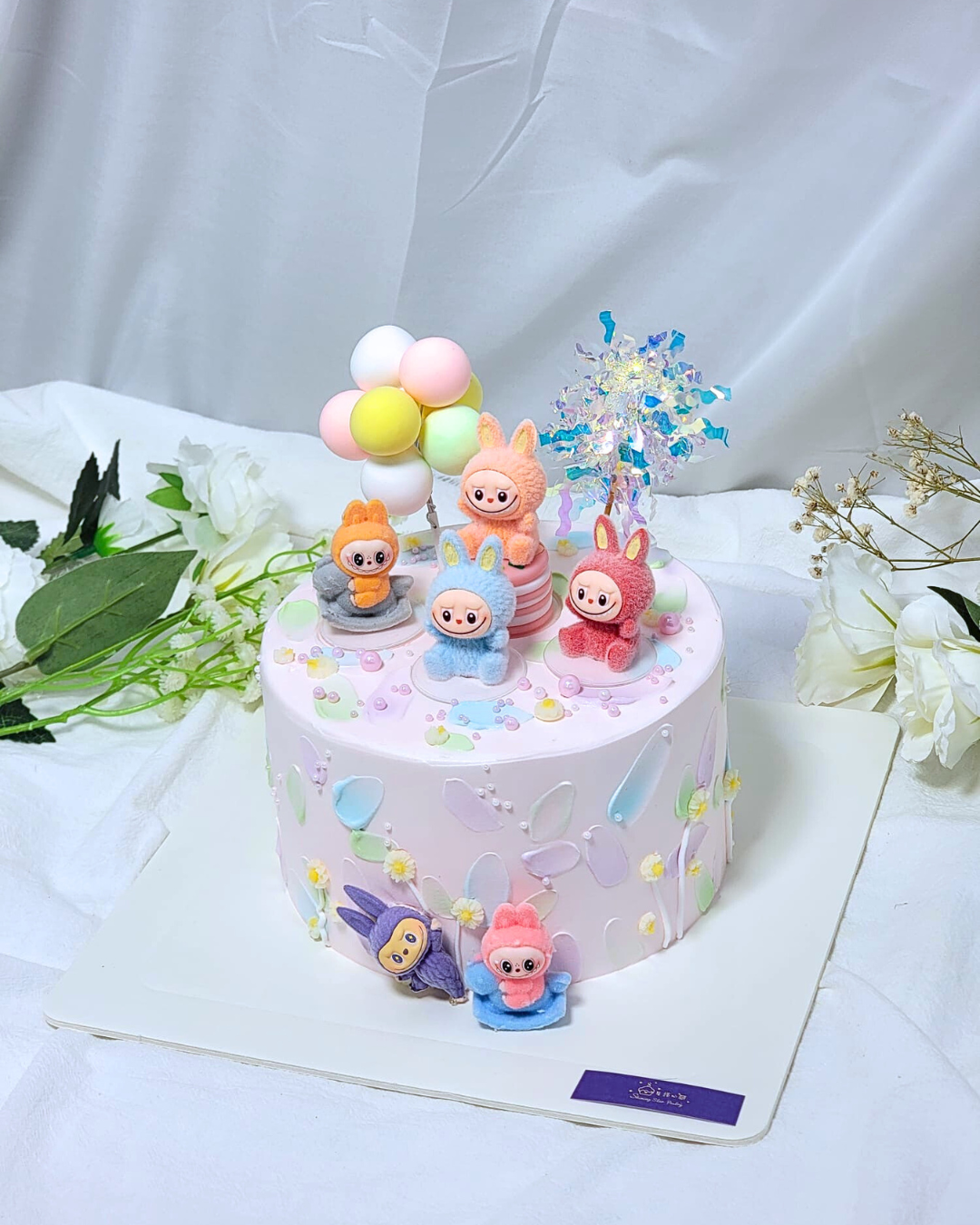 Mini Labubu Pastel Cake Design