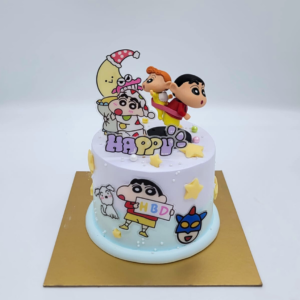 Pastel Shin-chan Figure Cake Design