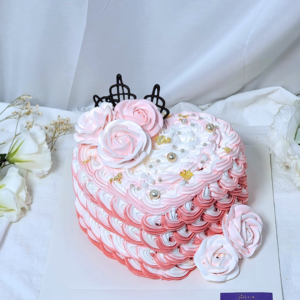Blossom Heart Cake Design