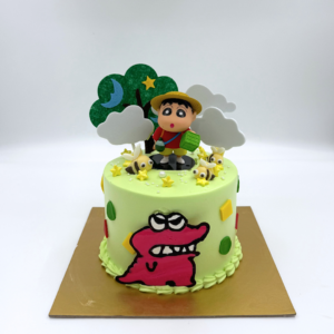 Shin-chan Figure Woodland Adventure Cake Design