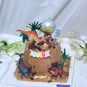 Volcano Blast Ultraman Figure Cake Design
