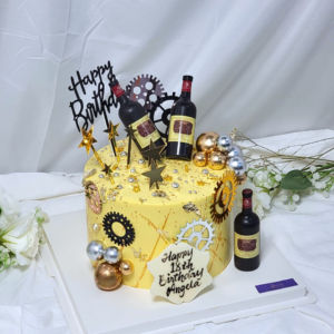Wine Bottle Cake Design