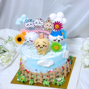 Chiikawa at the Farm Cake Design