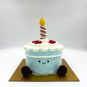 Jellycat Birthday Candle Cake Blue Theme Design