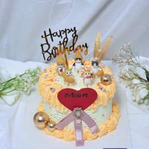 Tempura Shrimp Cat Figure Cake Design