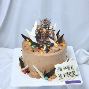 Gundam-Themed Cake Design