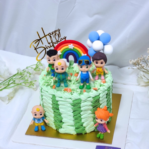 Cocomelon Watermelon Theme Cake Design