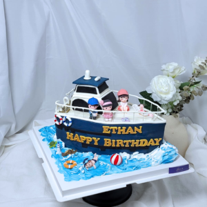 3D Luxury Yacht Cake Design