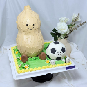 3D Peanut & Football Jellycat Cake Design