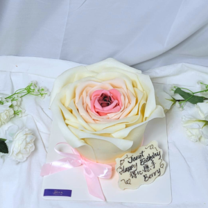 Fondant Rose Cake Design