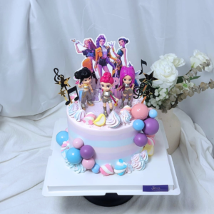 Kpop Demon Hunters Figure Cake Design