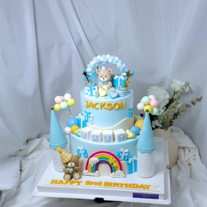 Teddy Bear 100 Days Cake Design