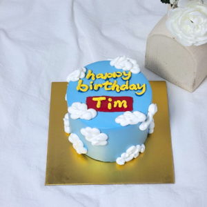 Cloudy Theme Cake Design