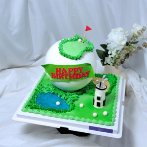 Golf Theme Knock Knock Cake Design