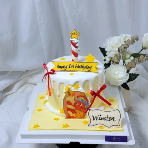Twinkle Twinkle Sugar Printing Cake Design