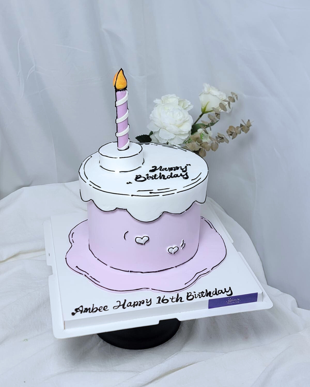 Korean Comic Style Cake Design