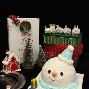 Christmas Snowman Cake Design